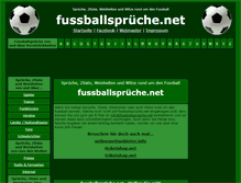 Tablet Screenshot of fussballsprueche.net